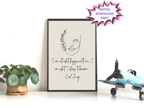 Carl Jung Quote Therapy Print Psychology Art Therapy Office Decor Therapy Office Hanging