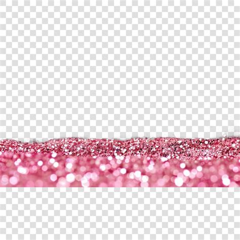 Pink glitter on a transparent background | Premium AI-generated image