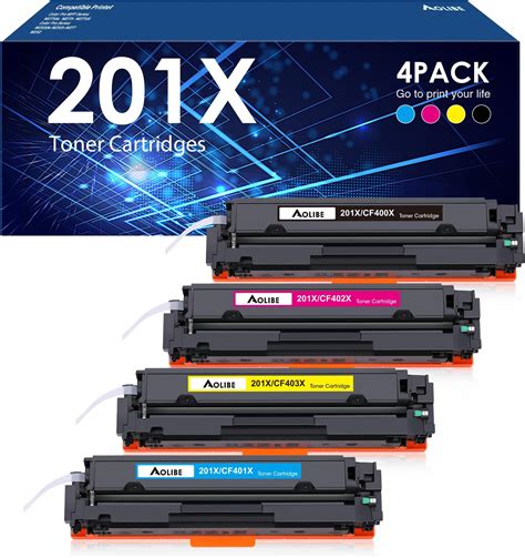 Amazon Hp 201X CF400XD 2 Pack High Yield Black And 201A CF401A