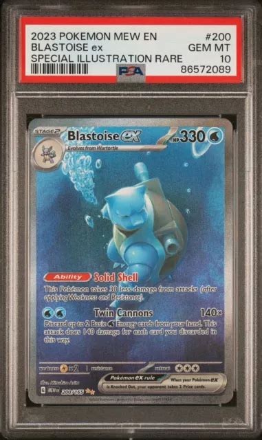 Psa Blastoise Ex Special Illustration Rare Pokemon Gem