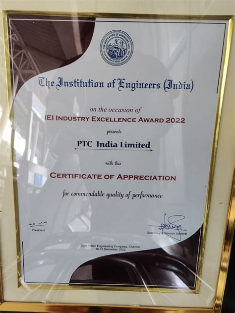 Ptc India Ltd On Twitter On Th November Ptcindia Received A