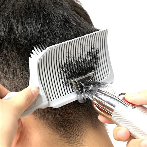 Aya Haircut Fade Combs Professionally Curved Positioning Hair Cutting Comb For Home Salon Barber