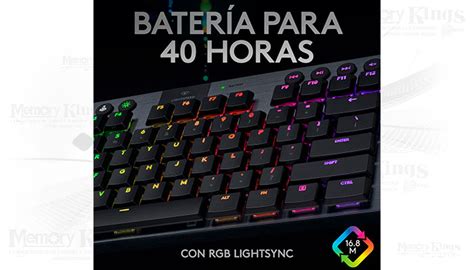 Teclado Gaming Logitech G915 Tkl Rgb Lightspeed Memory Kings Lo