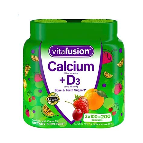 Vitafusion Calcium D3 Gummies Bone Health Support