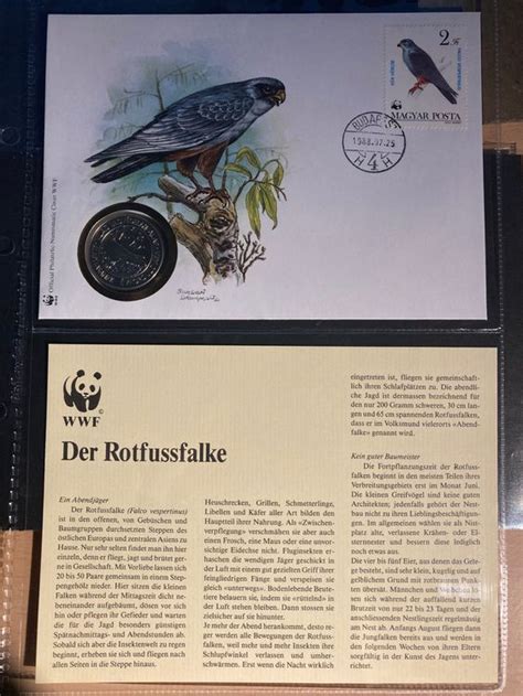 Ungarn Wwf Rotfussfalke M Nzbrief Forint Kaufen Auf Ricardo