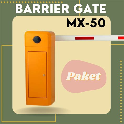 Jual PAKET Palang Parkir Barrier Gate MX 50 Palang Parkir Perumahan