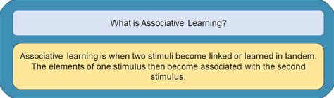 Associative Learning Definition Psychology Glossary