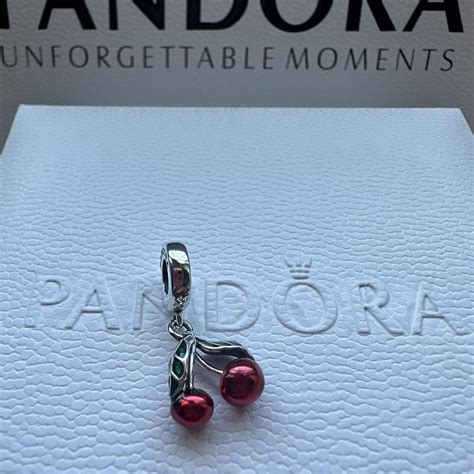 Pandora Asymmetrical Cherry Fruit Dangle Depop