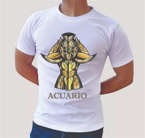 Playera Caballeros Del Zodiaco Armadura De Acuario Anime MercadoLibre