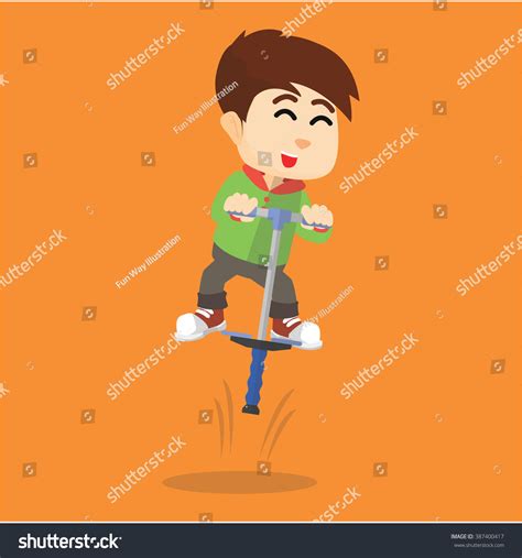 67 Boy Jumping On Pogo Stick Images Stock Photos And Vectors Shutterstock
