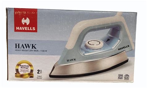 Havells ABS Hawk 1100 Watt Heavy Weight Dry Iron At 1250 Piece