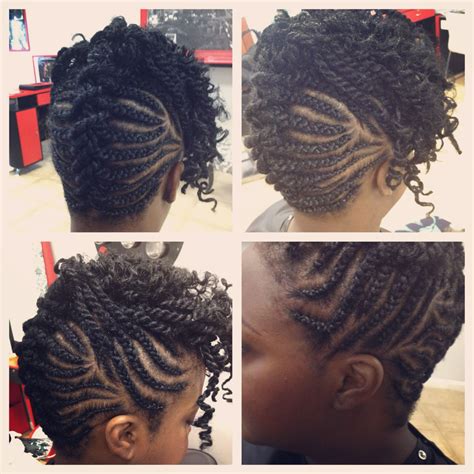 Braided Mohawk With Twist