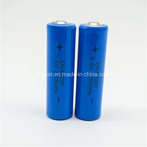 Er14505m 3 6V 2200mAh Li Socl2 Battery For Toys China Er14250 Er14500