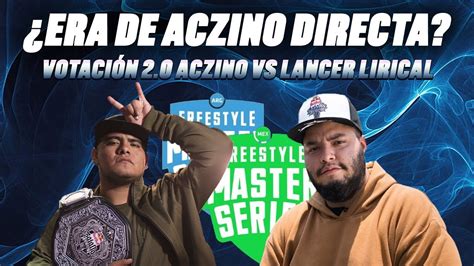 ACZINO GANÓ JUSTAMENTE II VOTACIÓN ACZINO vs LANCER LIRICAL II FMS