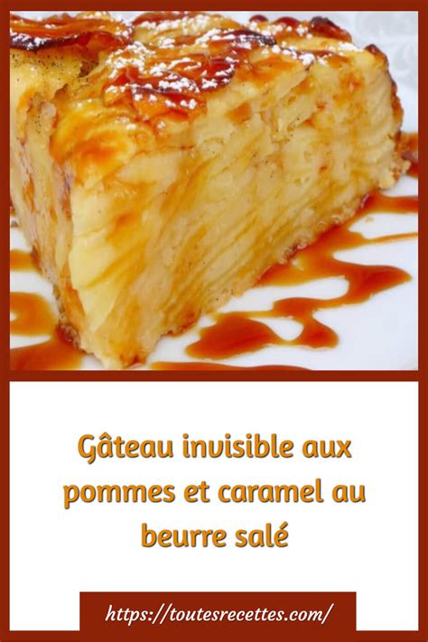 Gateau Invisible Aux Pommes Et Caramel Toutes Recettes