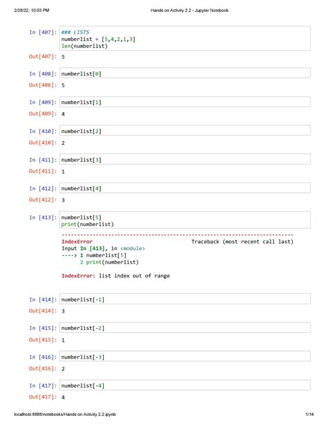 Hands On Activity 22 Sequence And Mapping Types Jupyter Notebook