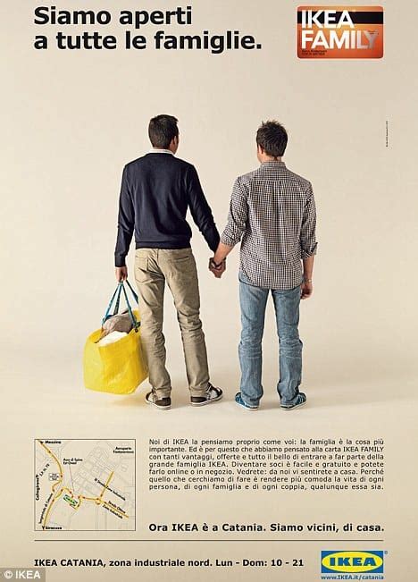 Italian Newspaper Slams Ikea S Gay Ad Towleroad Gay News