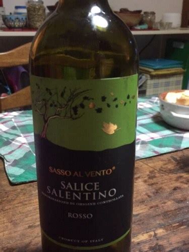 2018 Sasso Al Vento Salice Salentino Rosso Vivino US