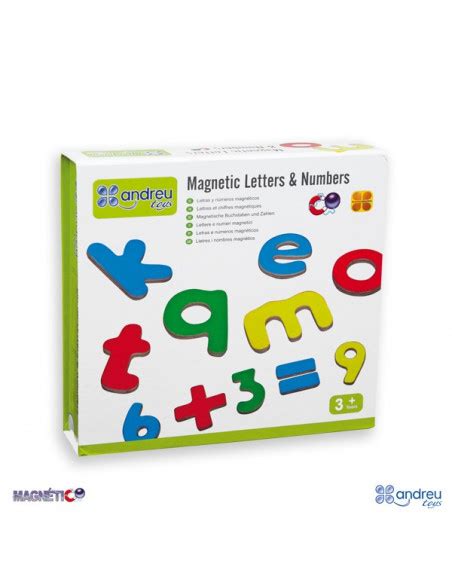 Letras minúsculas y números magnéticos Andreu Toys