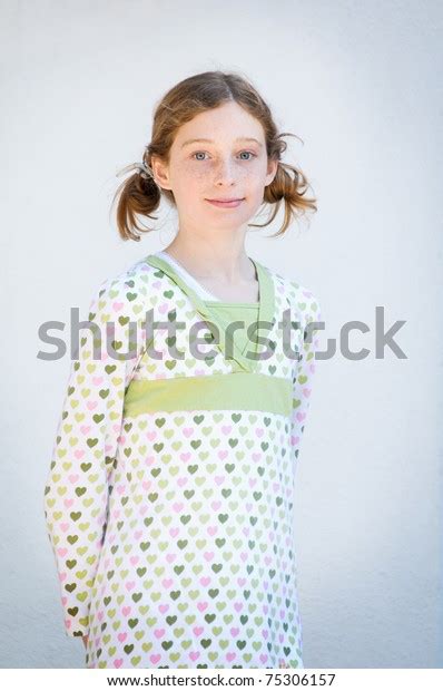 Cute Twelve Year Old Girl Pigtails Stock Photo 75306157 Shutterstock