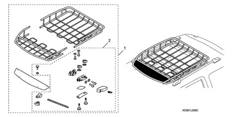 Roof Basket 2021 Honda Pilot 5 Door Elite Awd Ka 9at