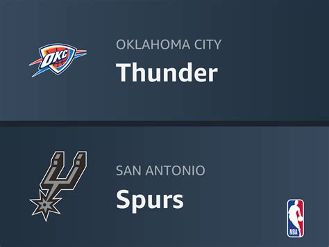 Prime Video Oklahoma City Thunder At San Antonio Spurs