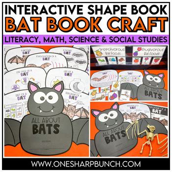 All About Bats Bat Craft Bat Math Literacy Halloween Craft