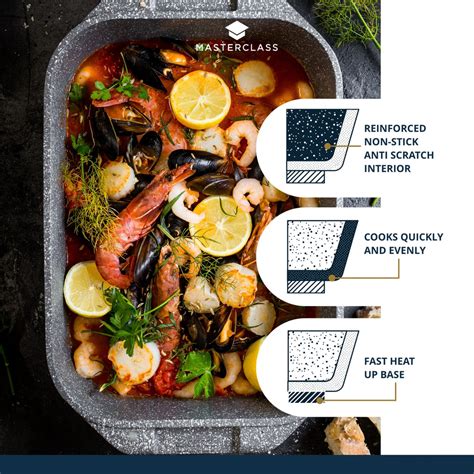 Masterclass Large Roasting Tin With Handles Ombre Grey Cookserveenjoy