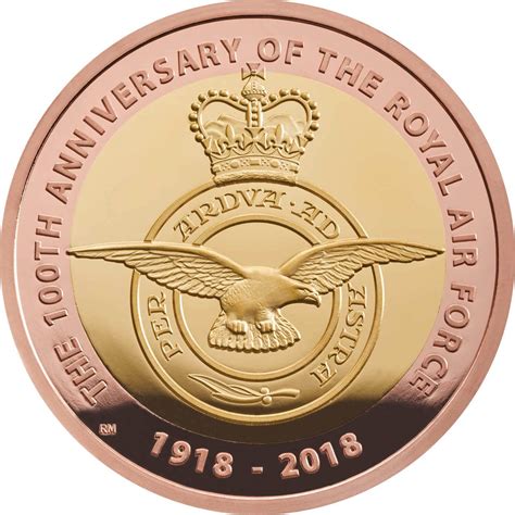 Two Pounds Raf Centenary Badge Coin From United Kingdom