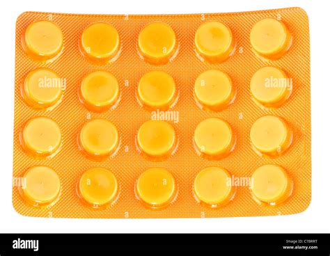Pink Pill On White Background Stock Photo Alamy