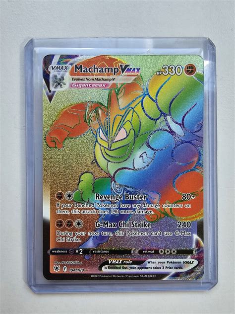 Pok Mon Tcg Machamp Vmax Astral Radiance Holo Secret Rare Ebay