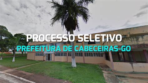 Processo Seletivo Prefeitura De Cabeceiras GO 2024