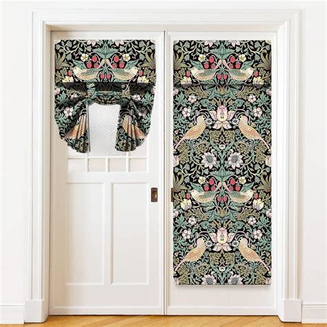 Amazon.com: YCness Door Curtains for Windows, William Morris Floral ...