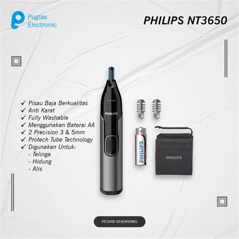 Jual Mesin Cukur Elektrik Philips Nt Alat Pencukur Bulu Hidung Alis