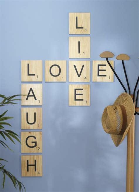 Ideas Para Decorar Decoracion Pared Letras Scrabble Diy Projects Dyi