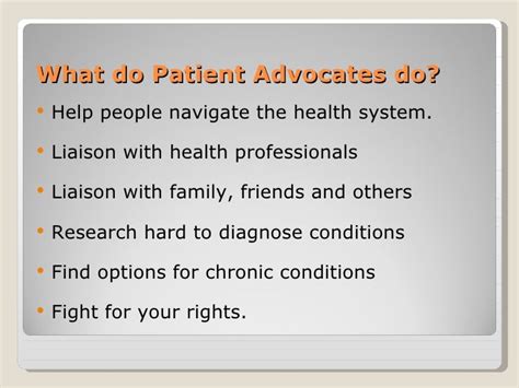 How To Be A Patient Advocate