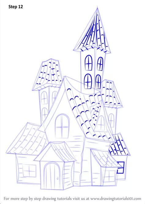 How To Draw A Haunted House Artofit