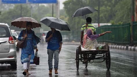 Rain Lashes Parts Of Delhi Ncr Brings Relief From Scorching Heat