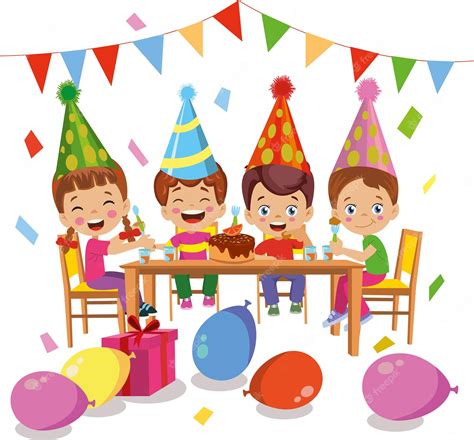 Kid Eating Cake Clipart Picture