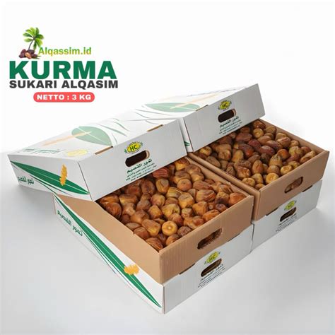 Jual Kurma Sukari Sukkari Kg Kemasan Dus Korma Basah Premium Lembut