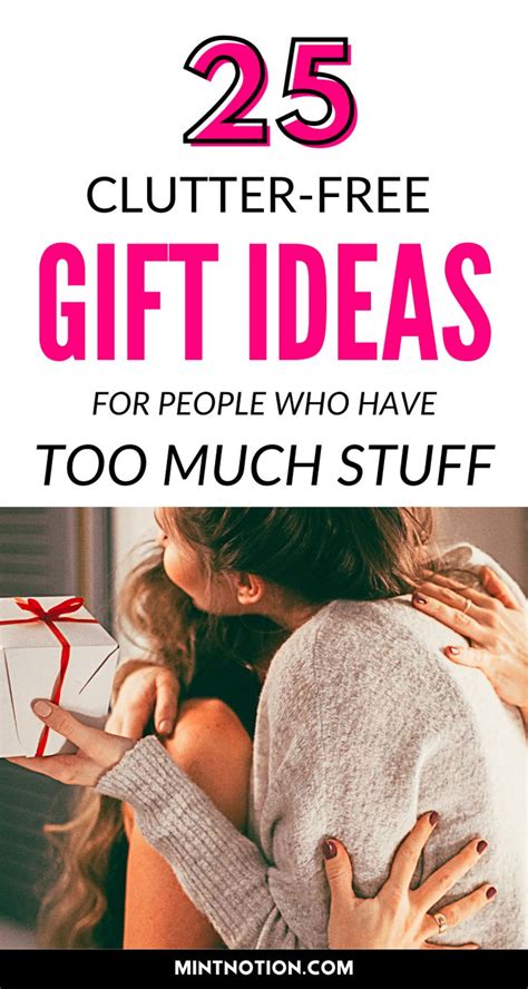 42 Clutter Free Gift Ideas For Someone Who Has Too Much Stuff Free