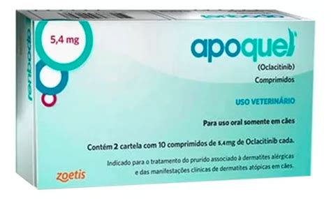 Comprimido Para Dermatite De Contato - Comprimido Para Dermatite Canina Apoquel 5,4 Mg | Frete grátis