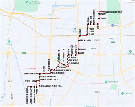 明日起，西安这些公交线路要调整→路口科技二路丈八东路