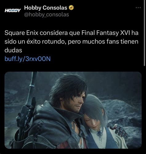 Spider Deacon On Twitter Final Fantasy XVI Vende 3 Millones En Su