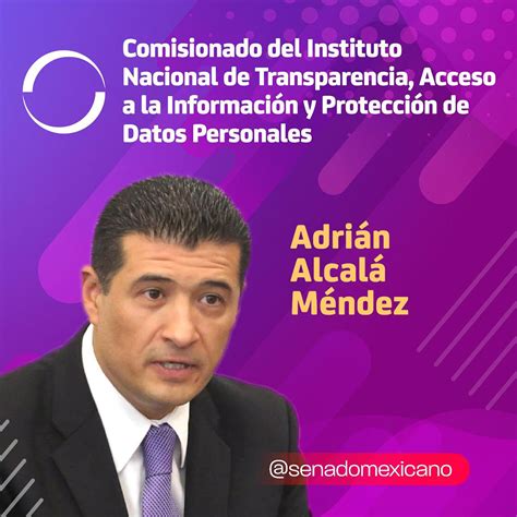 Adri N Alcal M Ndez Comisionado Del Instituto Nacional De