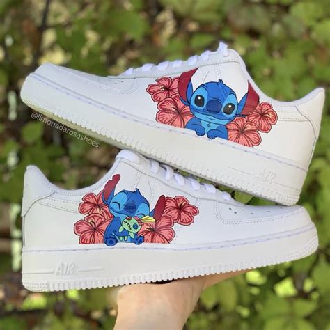 stitch custom original nike af handpainted shoes personalized design