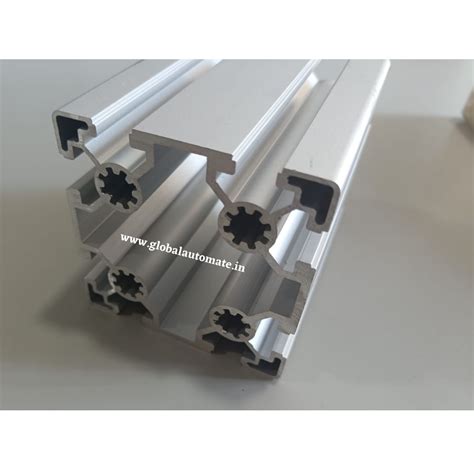 80x80 T Slot Aluminium Extrusion Profile Silver Matt