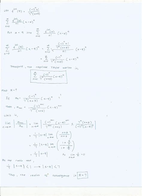 Solved Find The Taylor Series For F Centered At 9 If What Is The