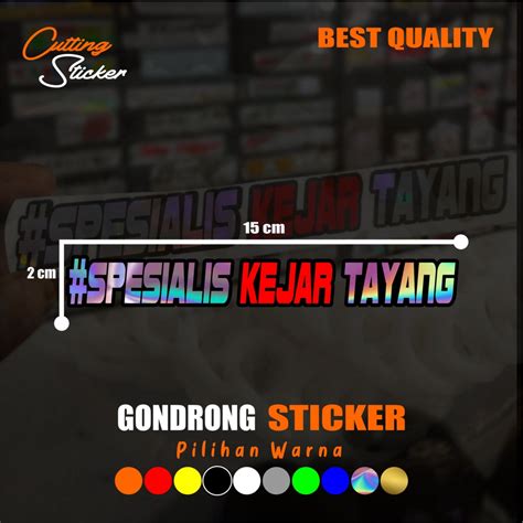 Jual Stiker Cutting SPESIALISKEJARTAYANG Stiker Reflektive Menyala