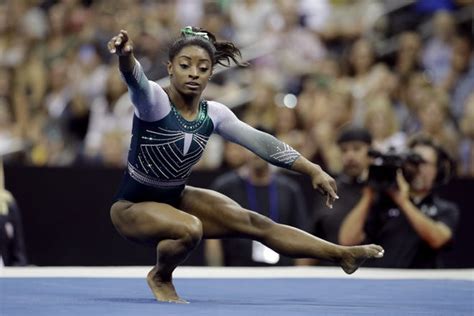 Biles Leads Us Championships Despite Somewhat Off Night